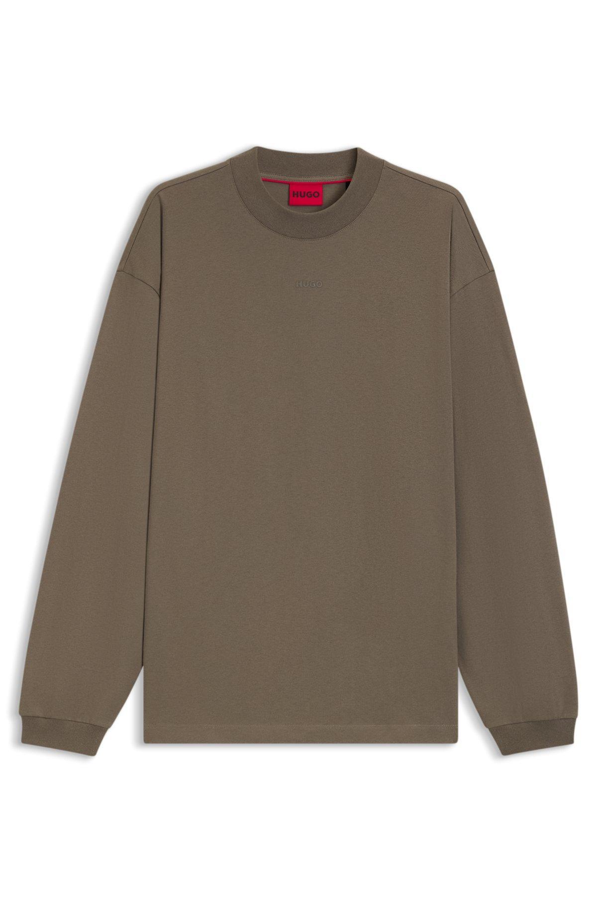 Cotton-jersey relaxed-fit T-shirt with logo print Product Image