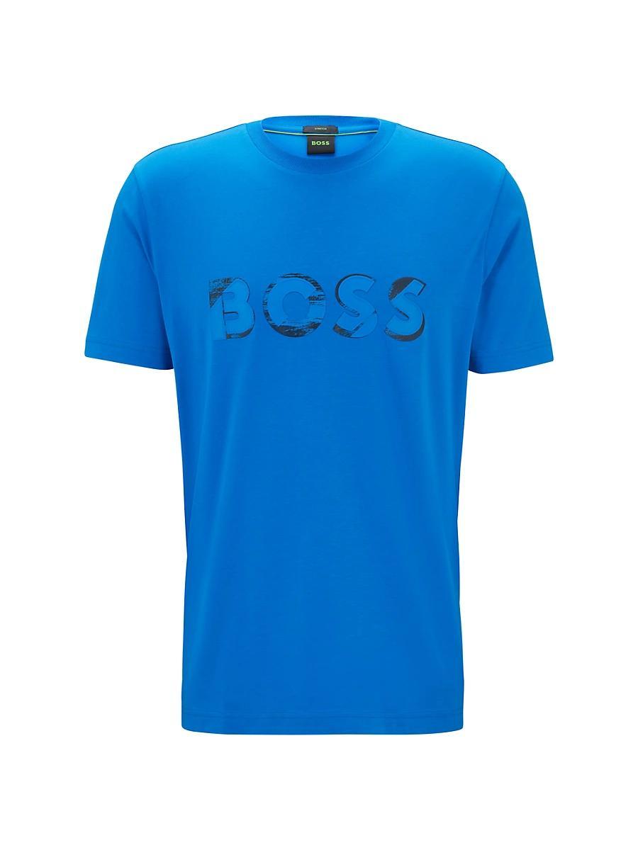 Mens Stretch-Cotton Regular-Fit T-Shirt Product Image