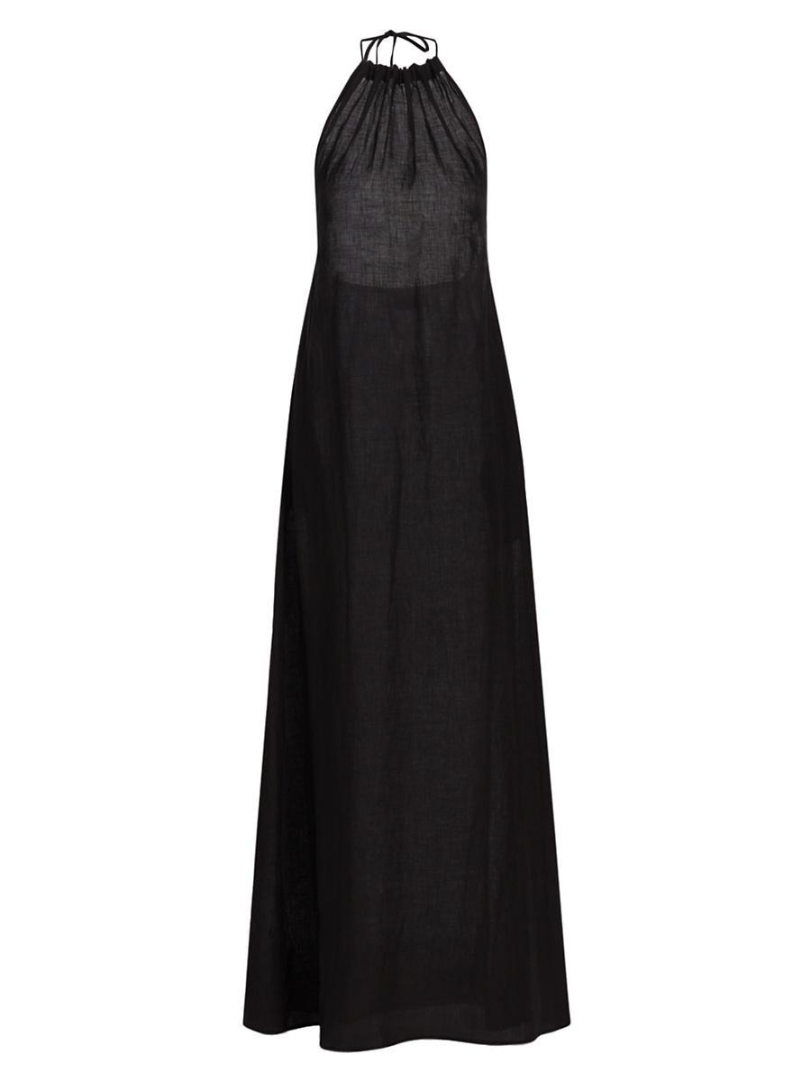 Womens Lelia Linen Halterneck Maxi Dress Product Image
