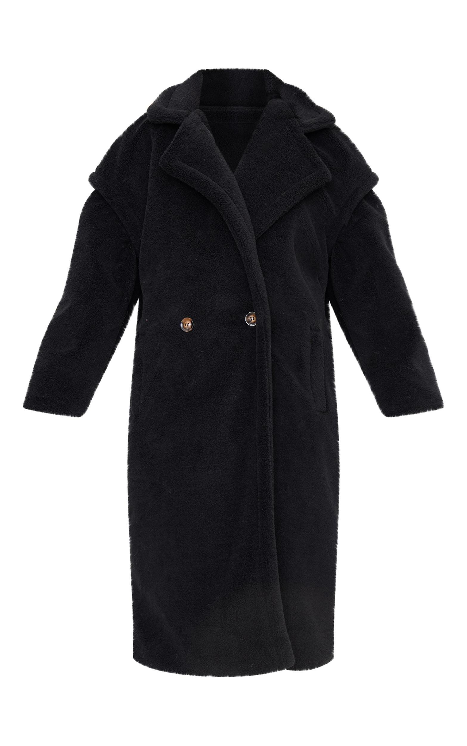 Black Borg Teddy Bear Coat Product Image