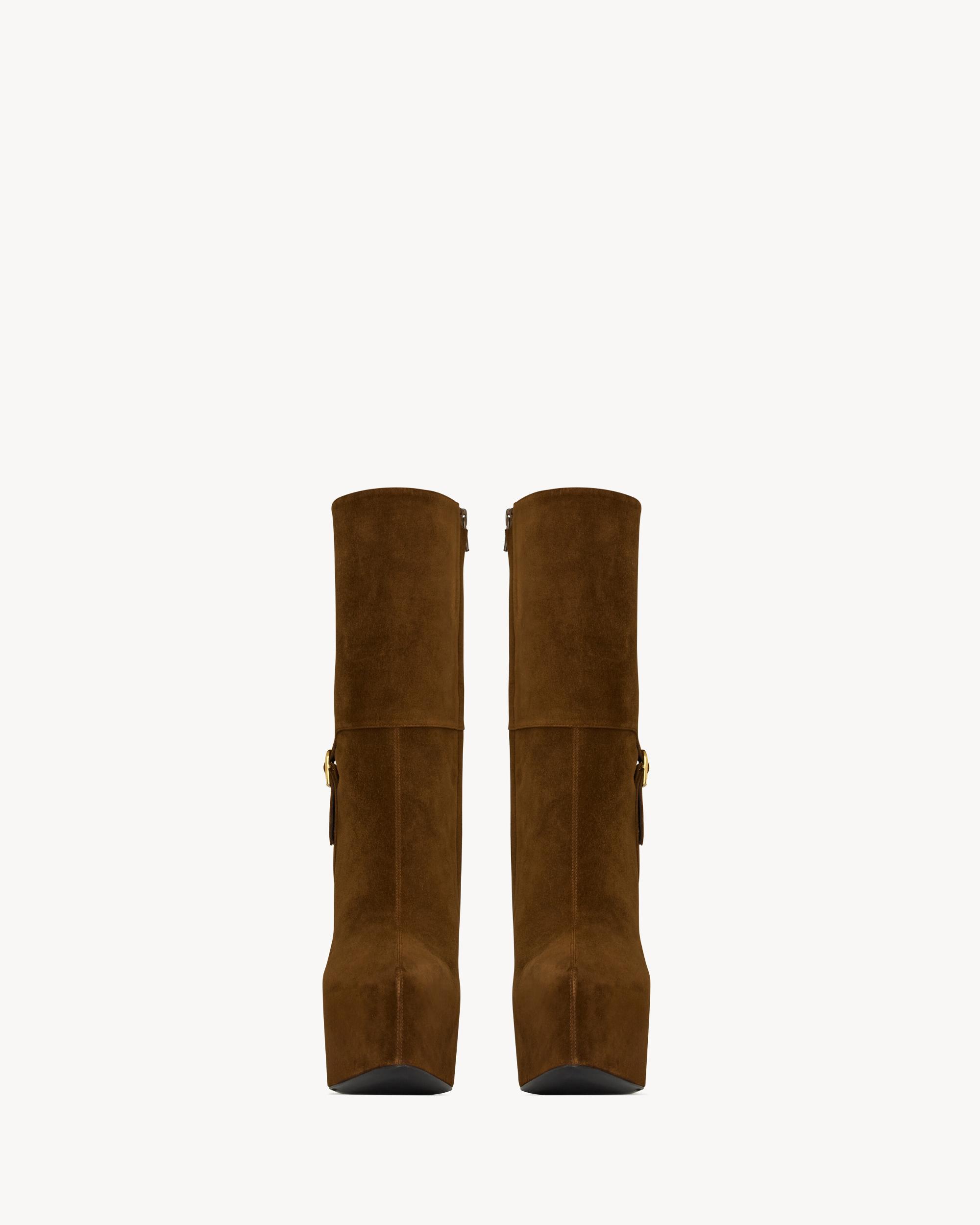 NICO platform booties in suede Product Image