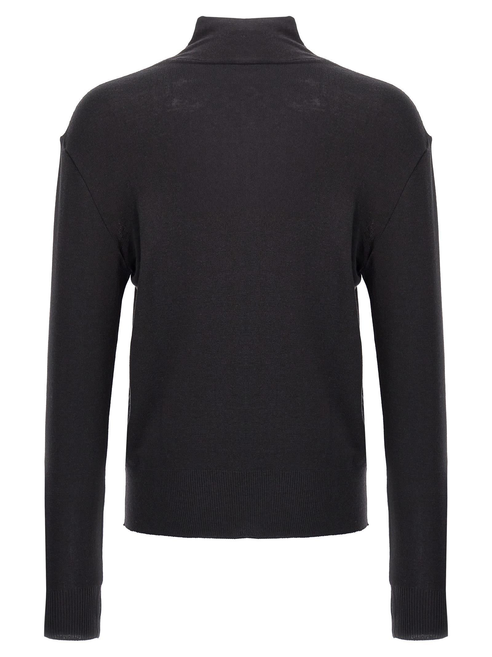 LEMAIRE Seamless Turtle Sweater In Black Product Image