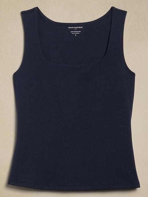 Soft Stretch Square-Neck Top Product Image