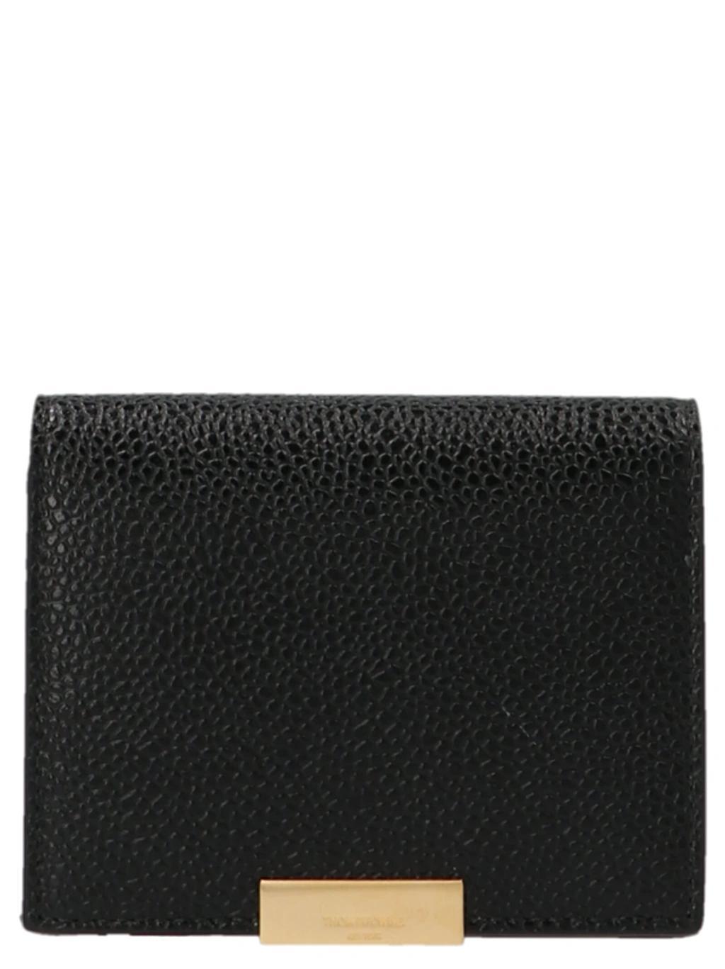 THOM BROWNE Logo Plaque Wallet In Black Product Image