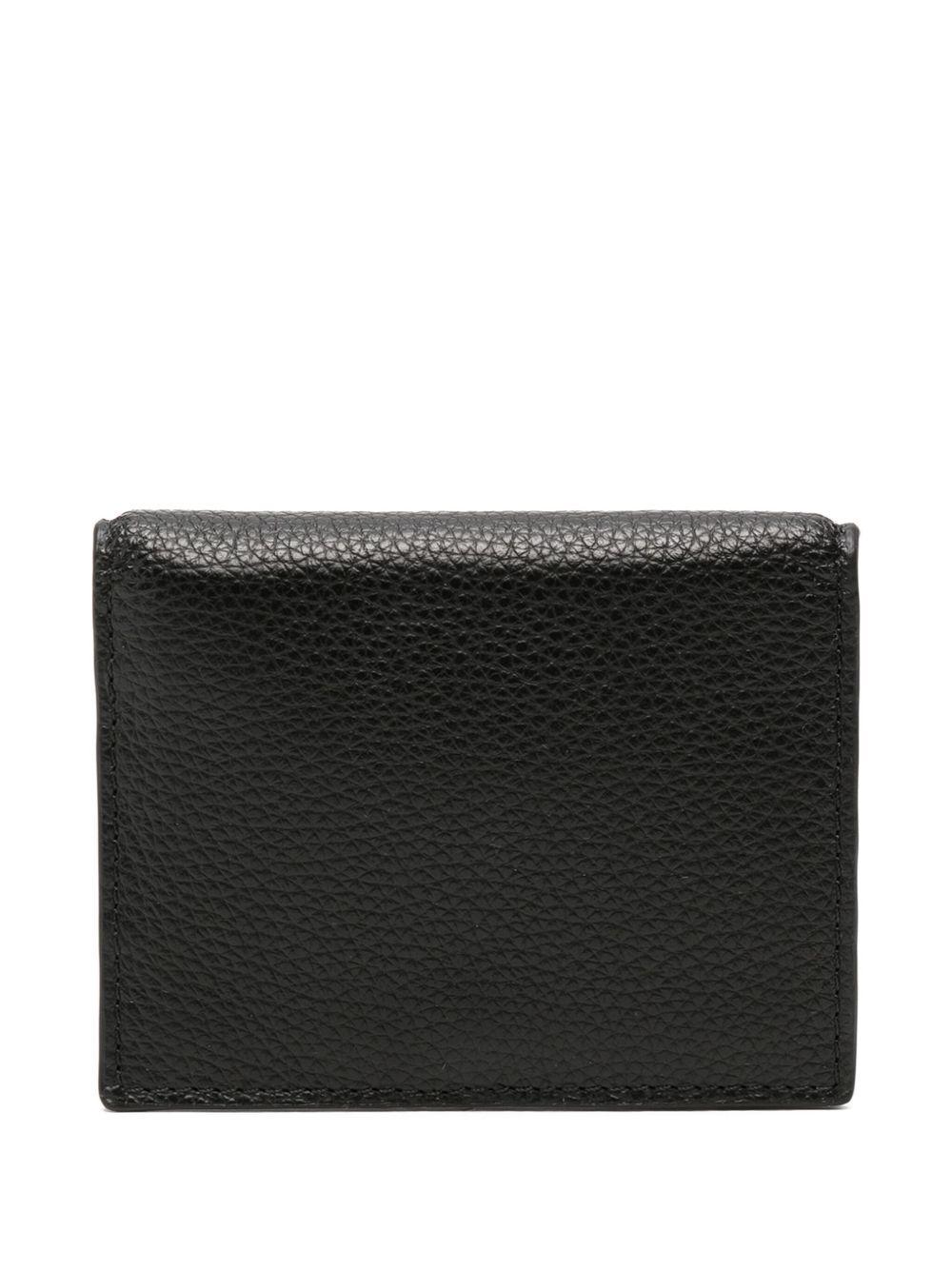 logo-embossed leather cardholder Product Image