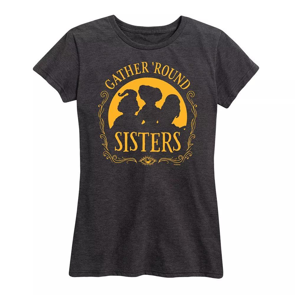 Disneys Hocus Pocus Womens Gather Round Sisters Graphic Tee, Girls Product Image