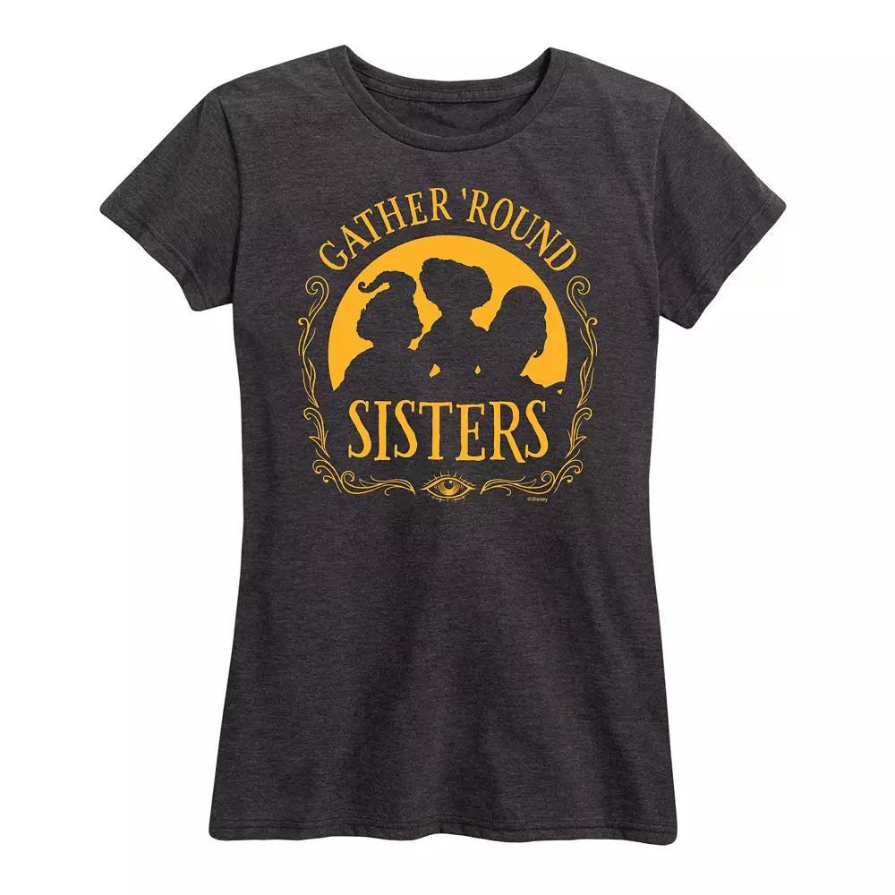 Disneys Hocus Pocus Womens Gather Round Sisters Graphic Tee, Girls Product Image