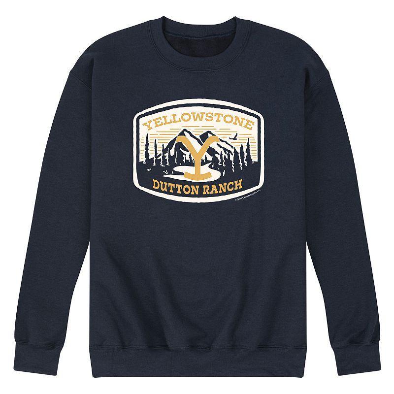 Mens Yellowstone Nature Scene Sweatshirt Blue Product Image