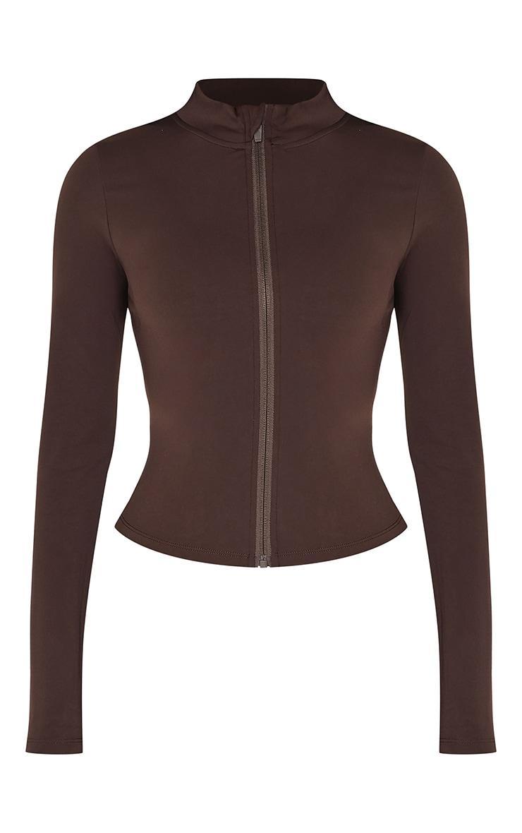 Petite Espresso Basic Sculpt Jacket Product Image