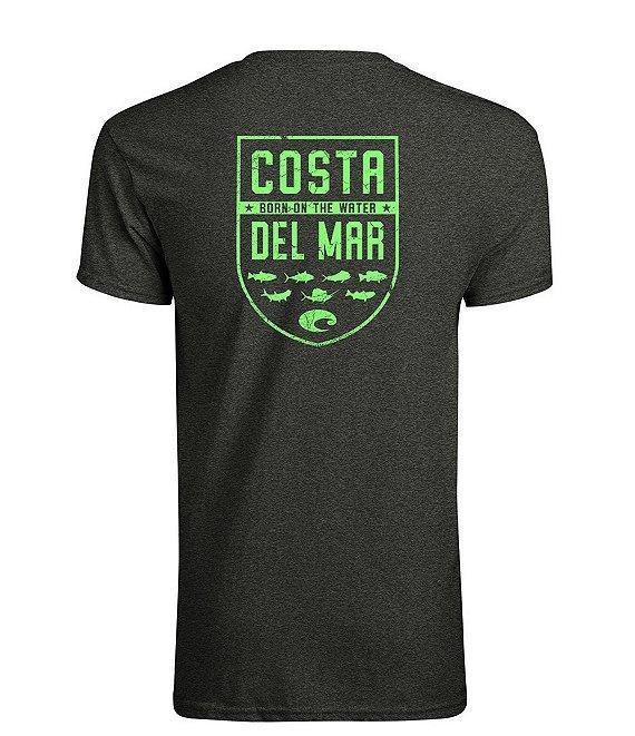 Costa Men's Shield Graphic Short-Sleeve Heathered T-Shirt Product Image