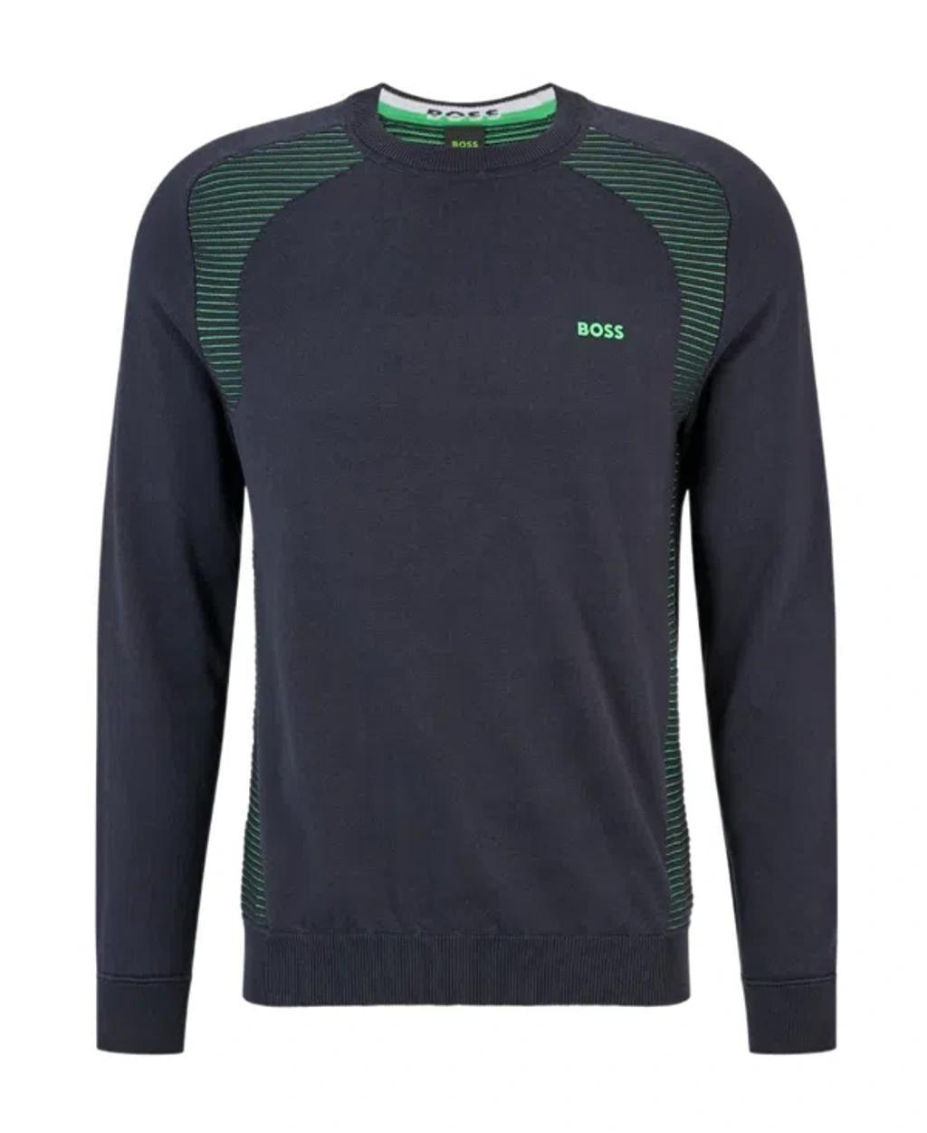 HUGO BOSS Round Neck Sweater In Black Product Image