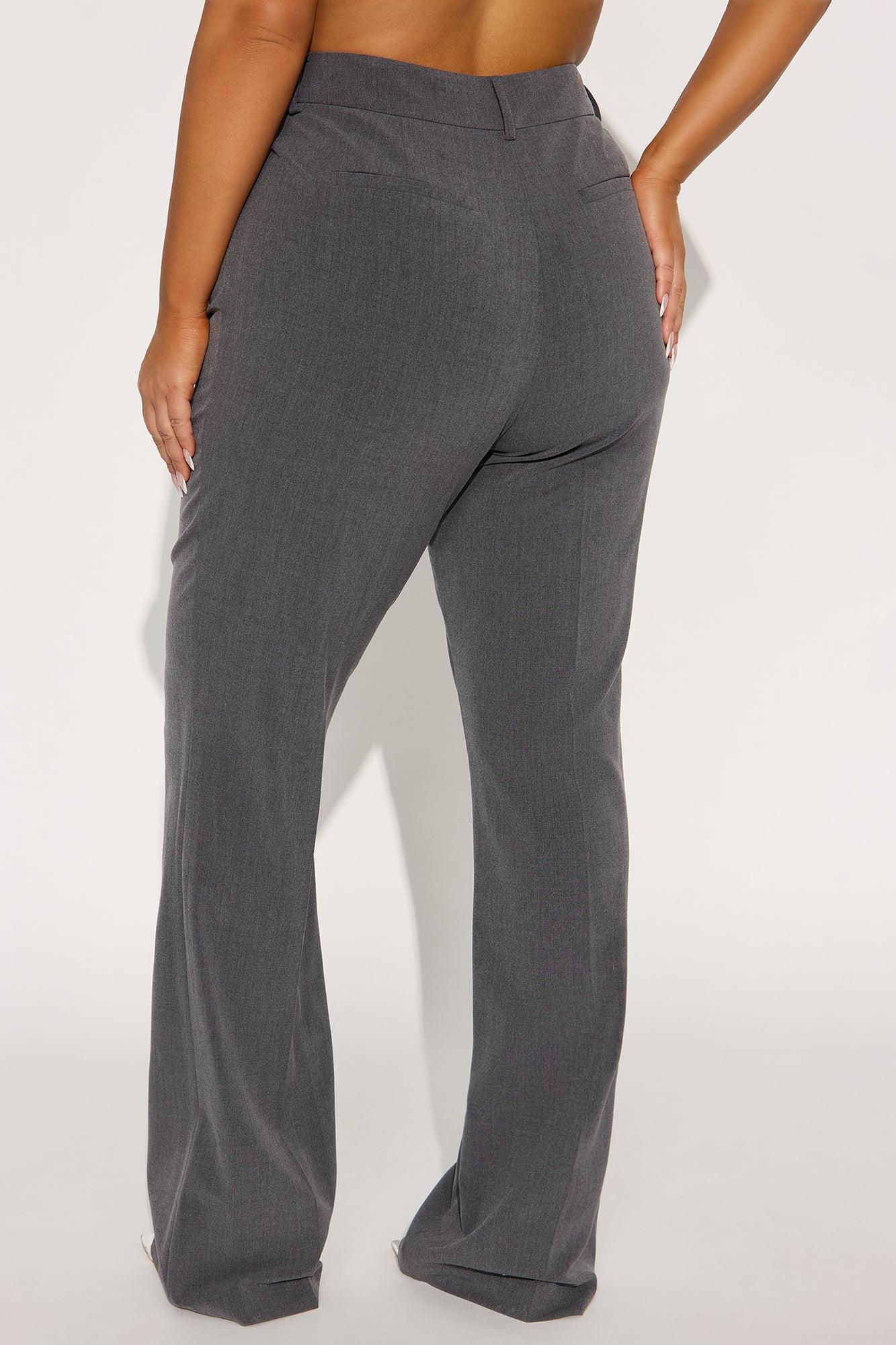 Tall Tasha Dressy High Rise Pants - Charcoal Product Image