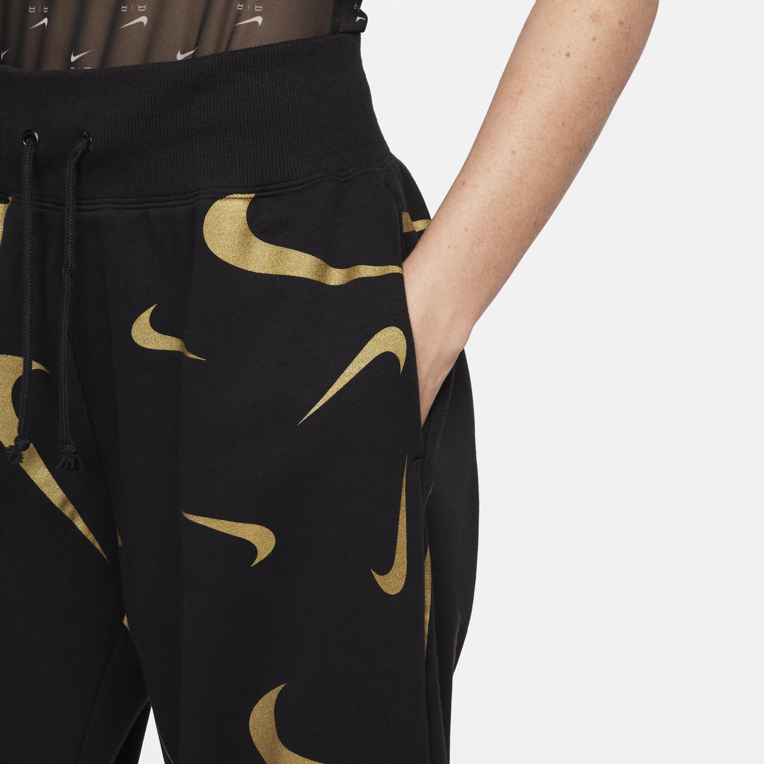 Nike Sportswear Women's High-Waisted Fleece Printed Joggers Product Image