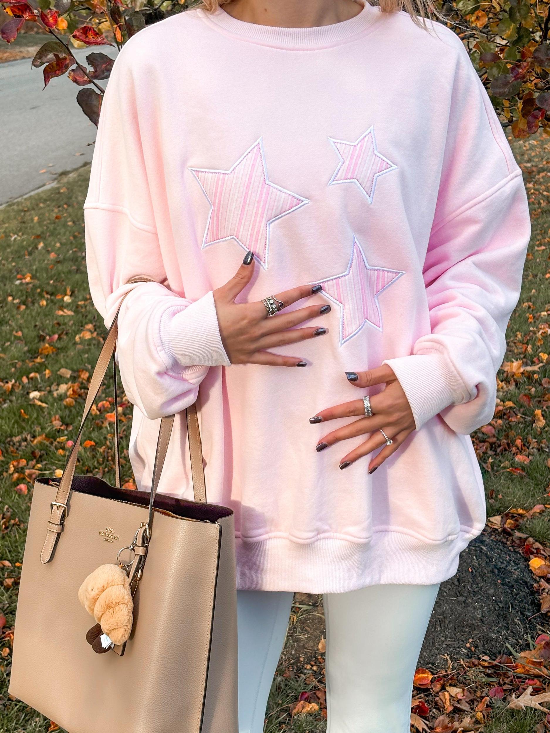 Star Lux Striped Sweatshirt Product Image