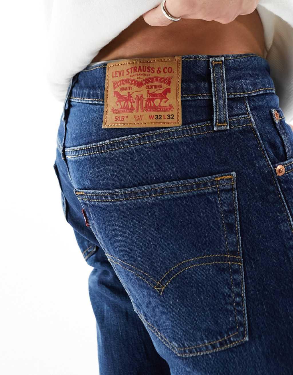 Levi's 515 slim fit jeans in navy wash Product Image