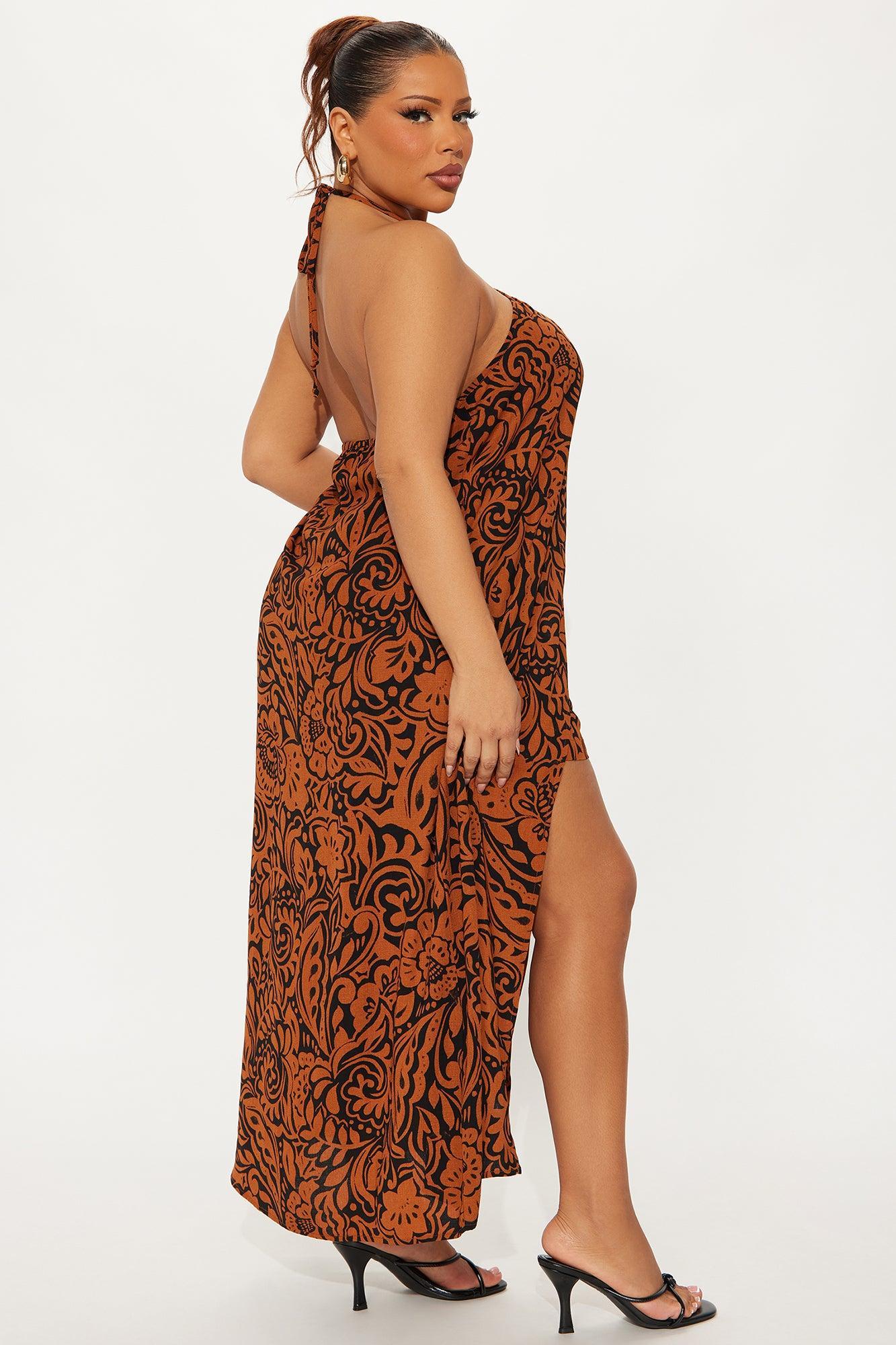 Free Spirit Halter Short Set - Cognac Female Product Image