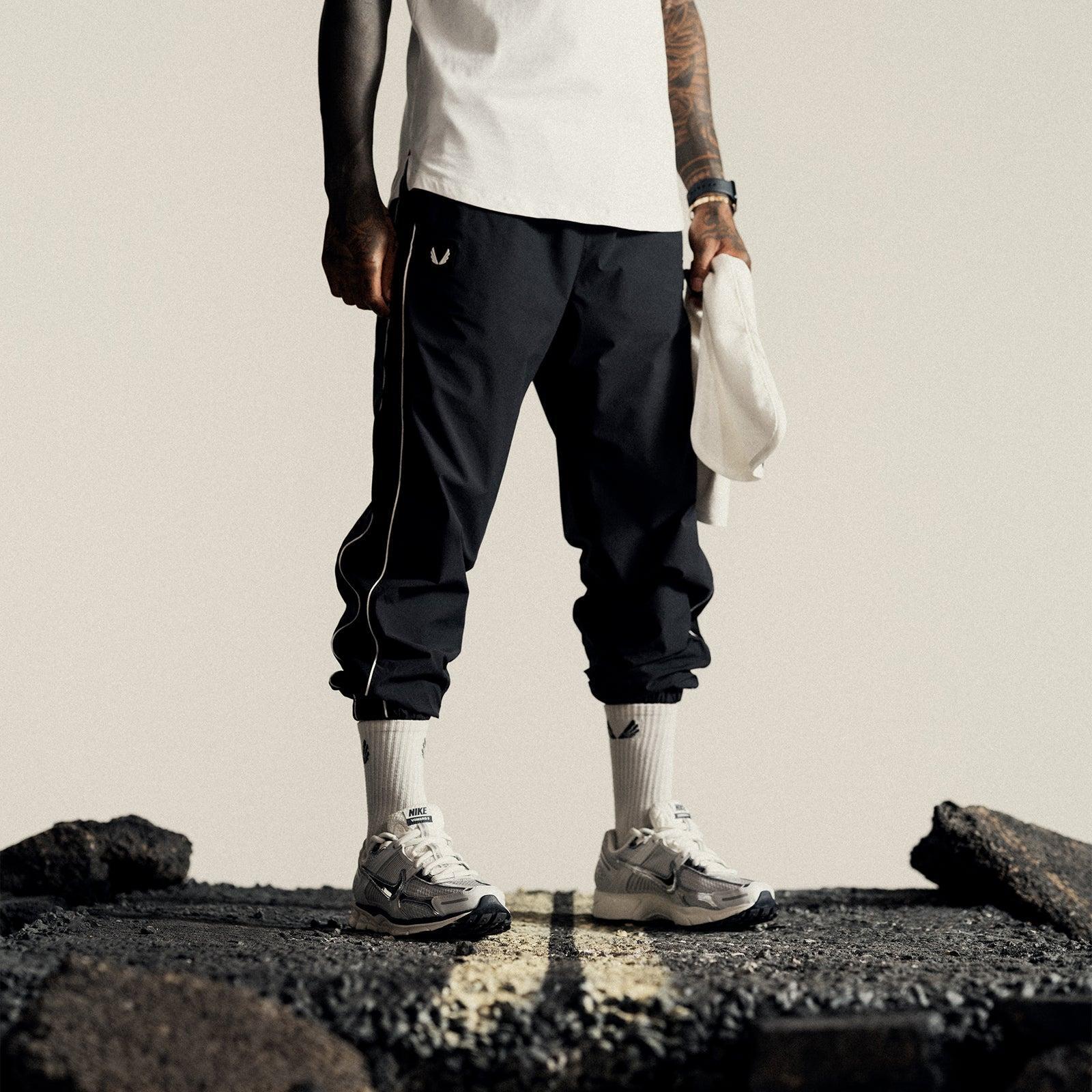0796. Ripstop Oversized Track Pant  - Dusk Black Product Image
