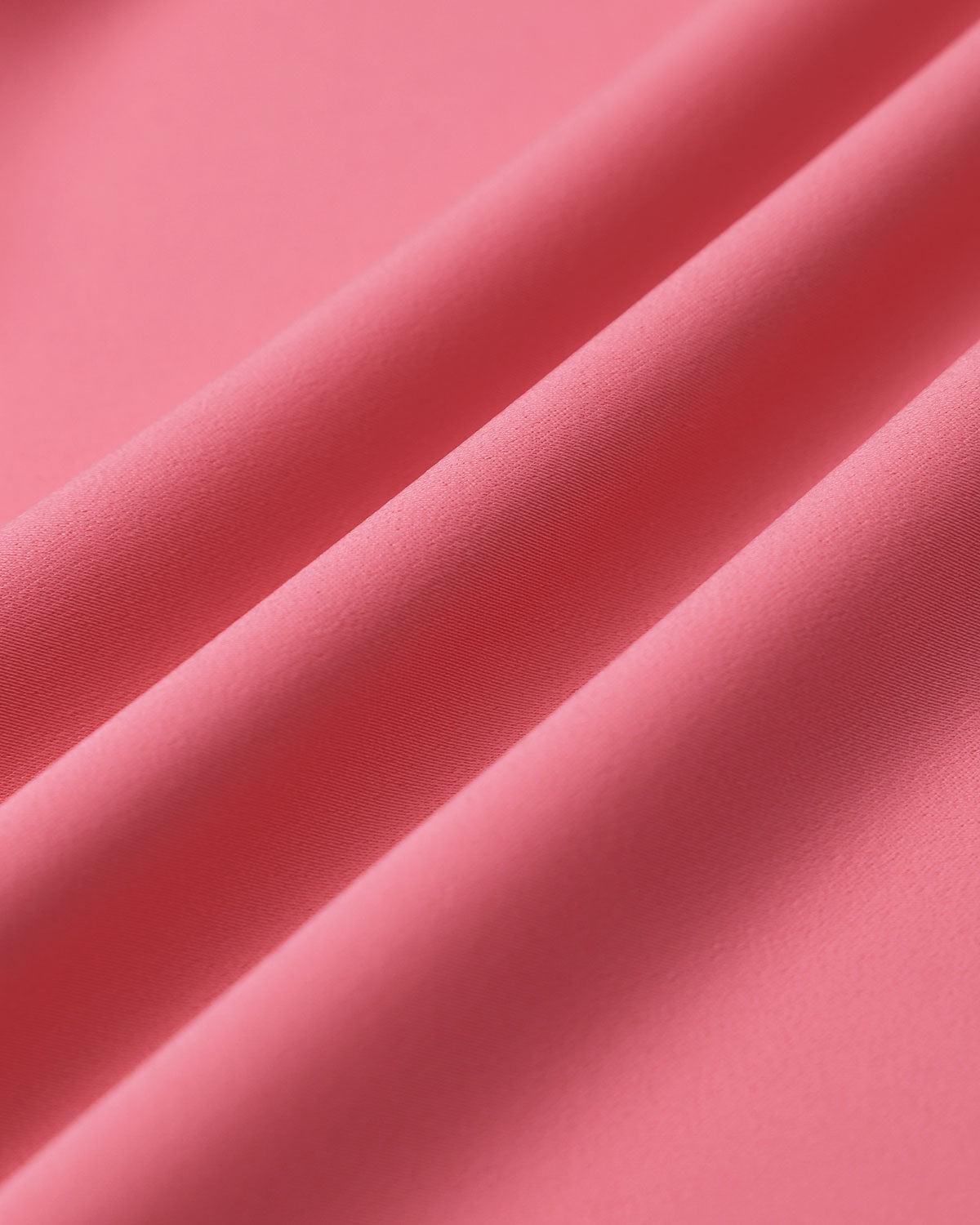 Pink One Shoulder Satin Midi Dress Product Image