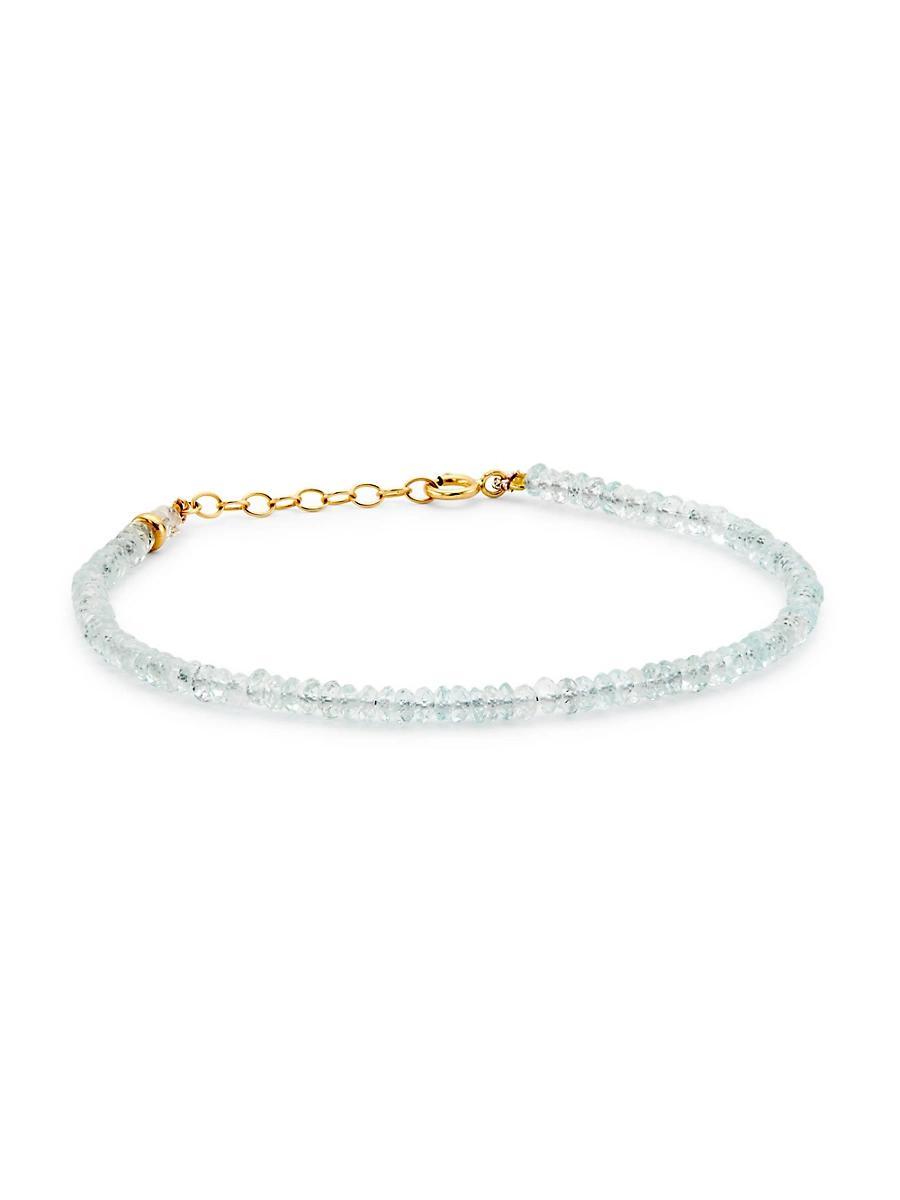 Womens Birthstone 14K Yellow Gold & Gemstone Beaded Bracelet Product Image