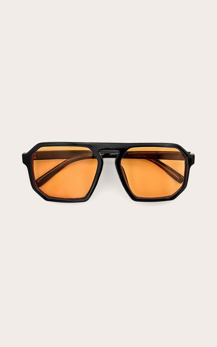 Orange Lens Aviator Sunglasses Product Image