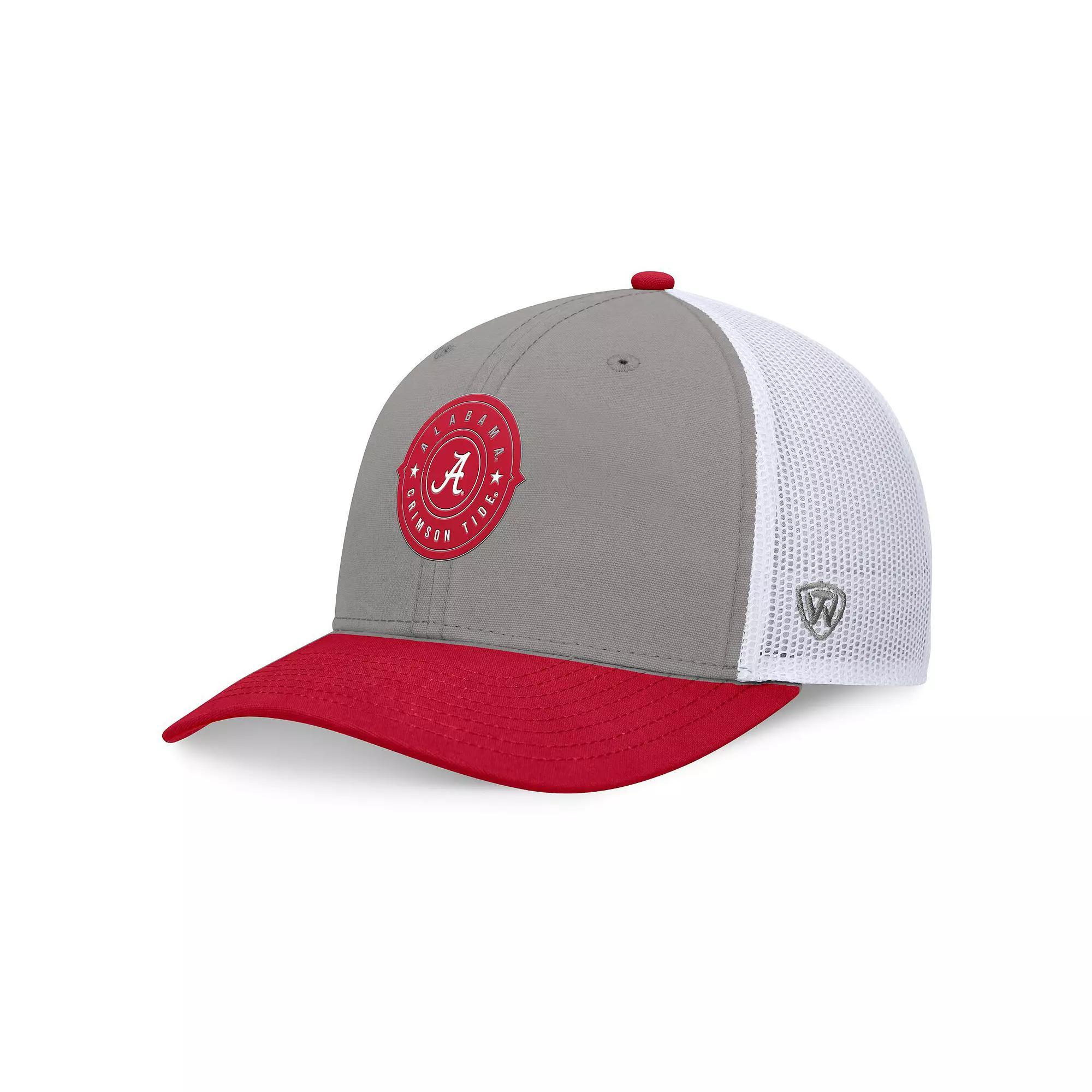 Men's Top of the World Gray/Royal Kansas Jayhawks Rob Trucker Adjustable Hat, Grey Product Image
