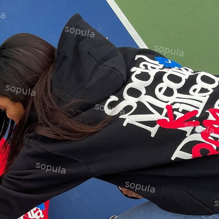 Sopula Social Media K*lled Romance Graphic Pocket Hoodie Product Image