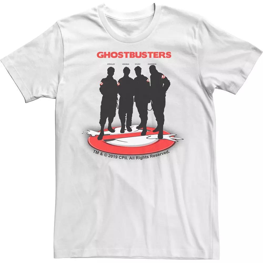 Mens Ghostbusters Group Shot Silhouette Poster Tee Product Image