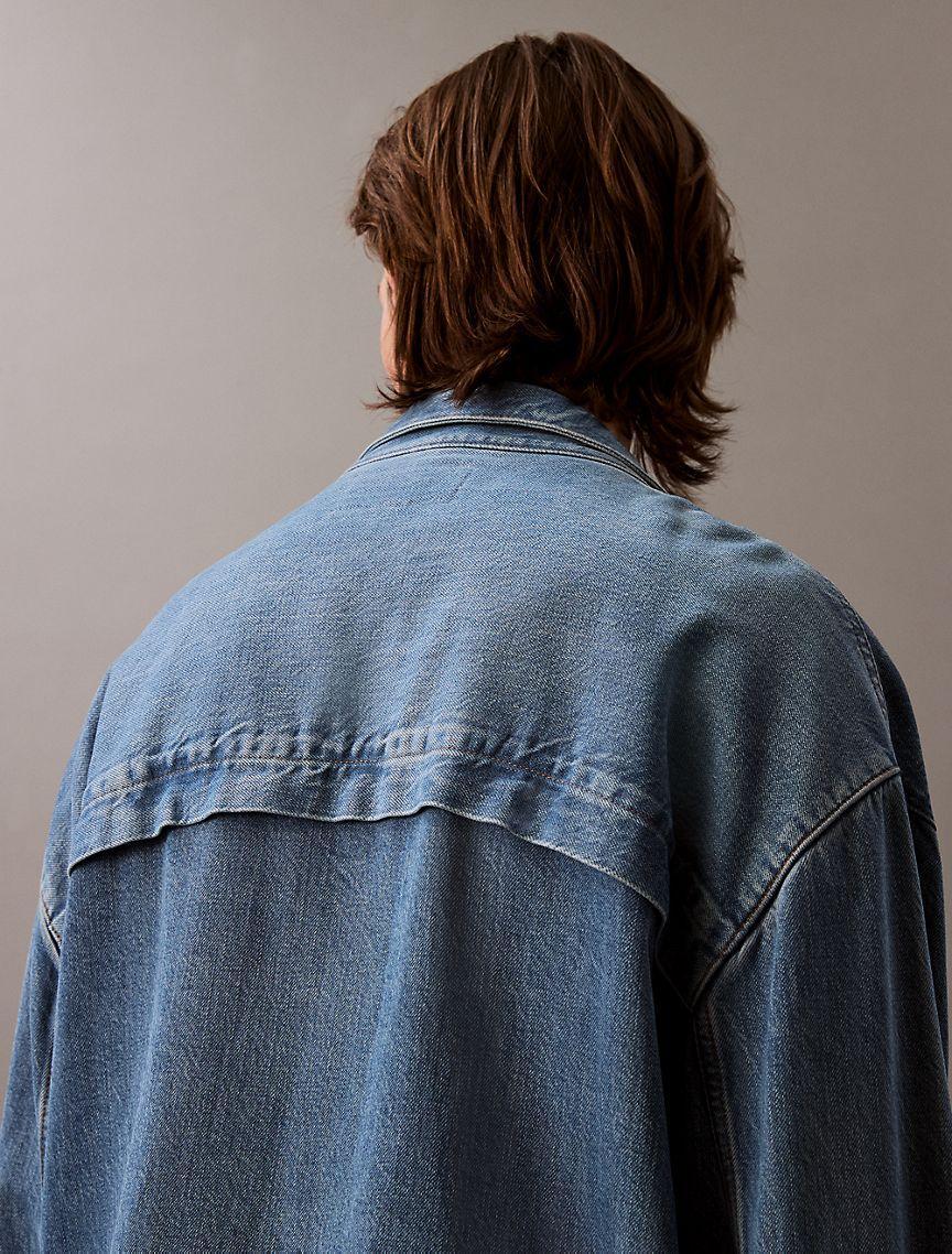 Denim Windbreaker Jacket Product Image