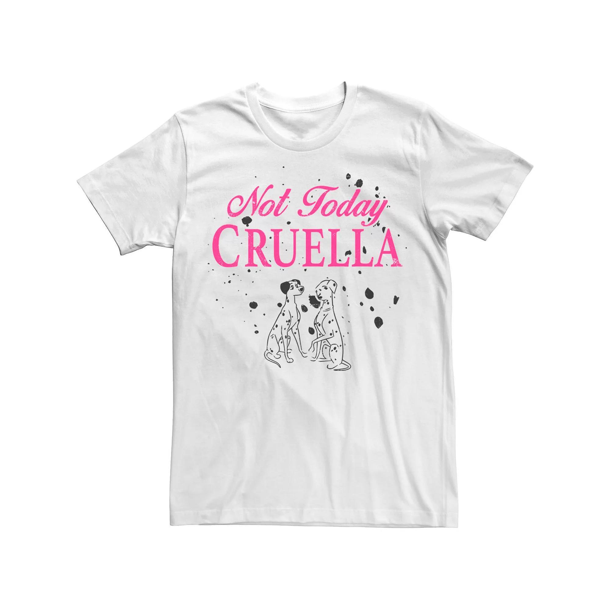 Disney's 101 Dalmatians Pongo And Perdita Not Today Cruella Men's Tee, Size: XL, White Product Image