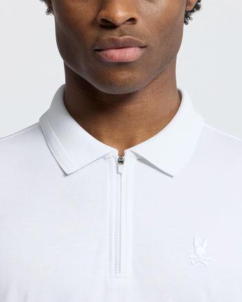 MENS TREVOR PERFORMANCE PIQUE ZIP UP POLO - B6K557F200 Product Image