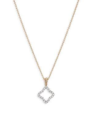 Womens Cable Collectibles Quatrefoil Necklace in 18K Yellow Gold Product Image