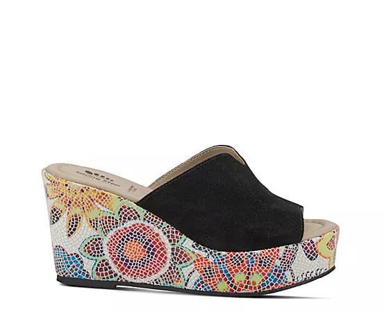 Spring Step Laylani Women's Suede Slide Sandals, Size: 36, Black Suede Product Image