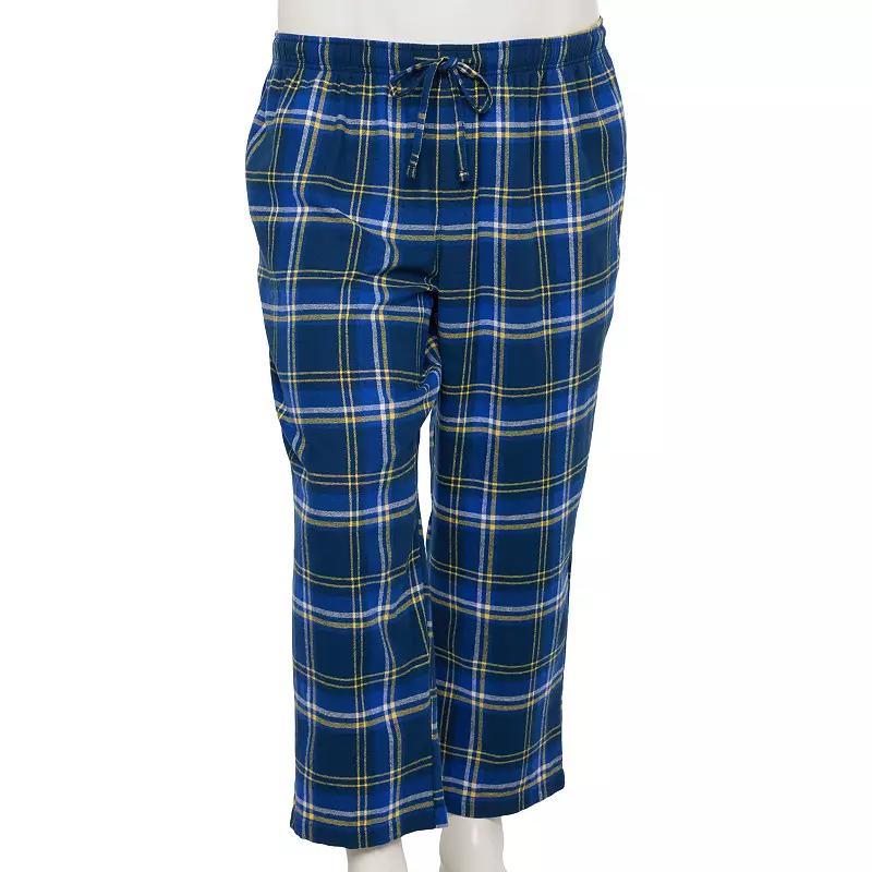 Big & Tall Sonoma Goods For Life® Flannel Drawstring Pajama Pants, Men's, Size: 3XL Tall, Red Checks Product Image
