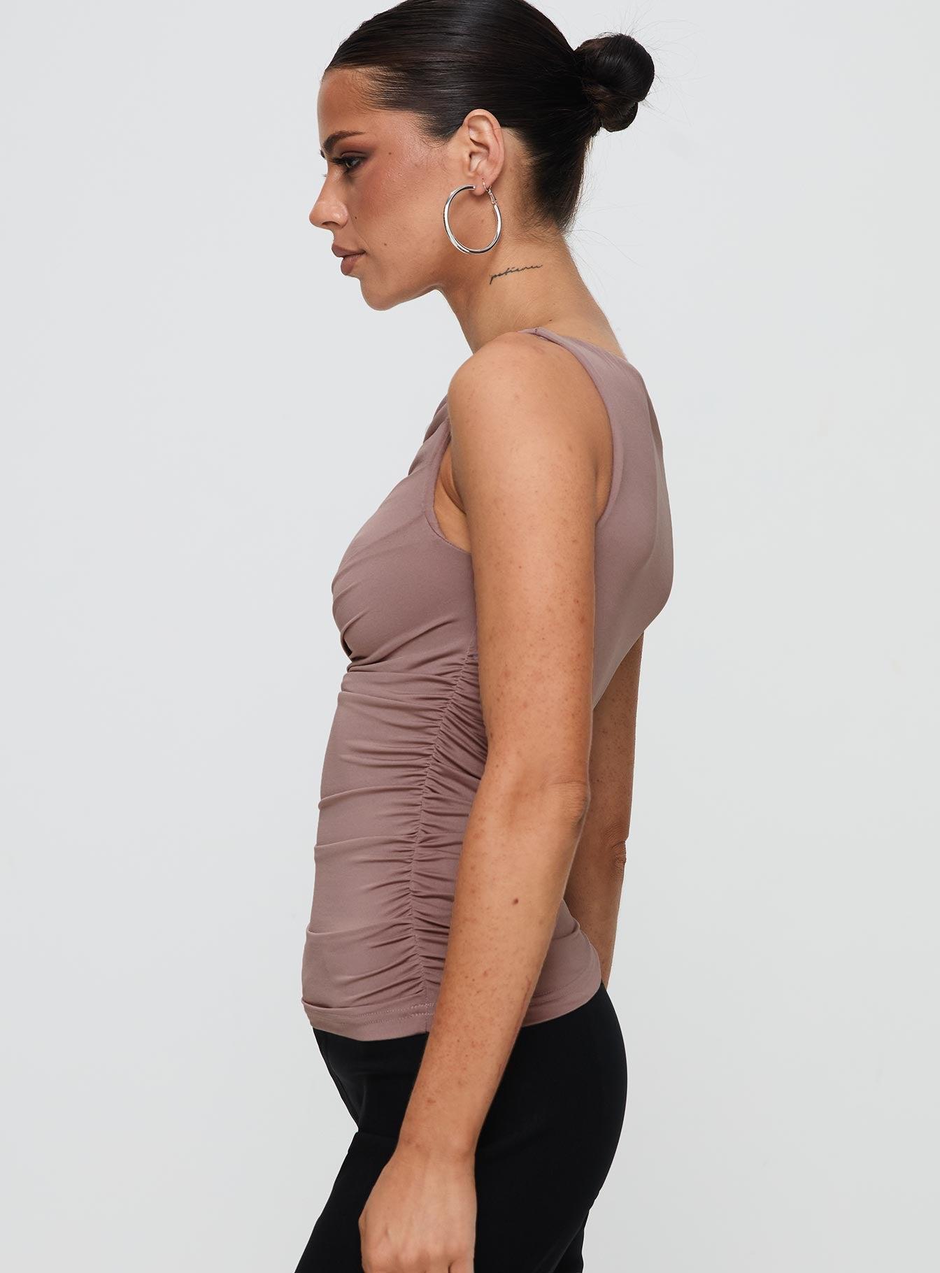 Kind To Another Ruched Top Mauve Product Image