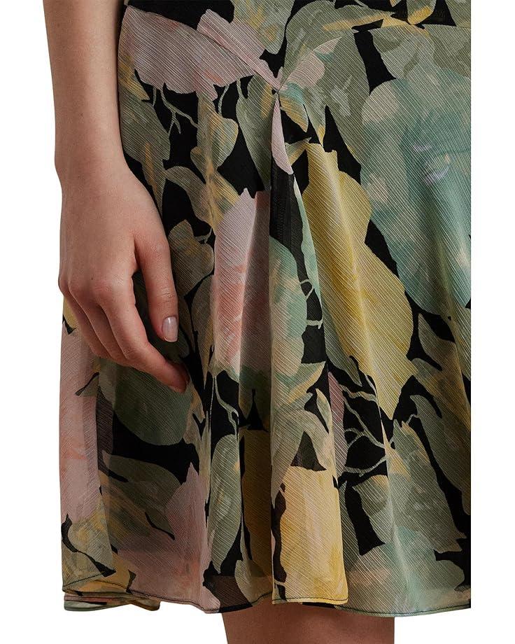 Women's Lauren Ralph Lauren Petite Floral Crinkle Georgette Skirt Product Image