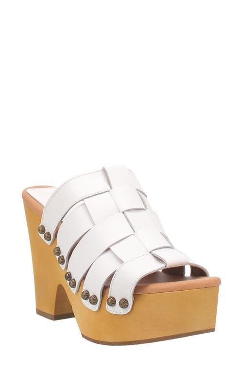 Dingo Dagwood Women's Leather Platform Sandals, Size: 11, Orange Product Image