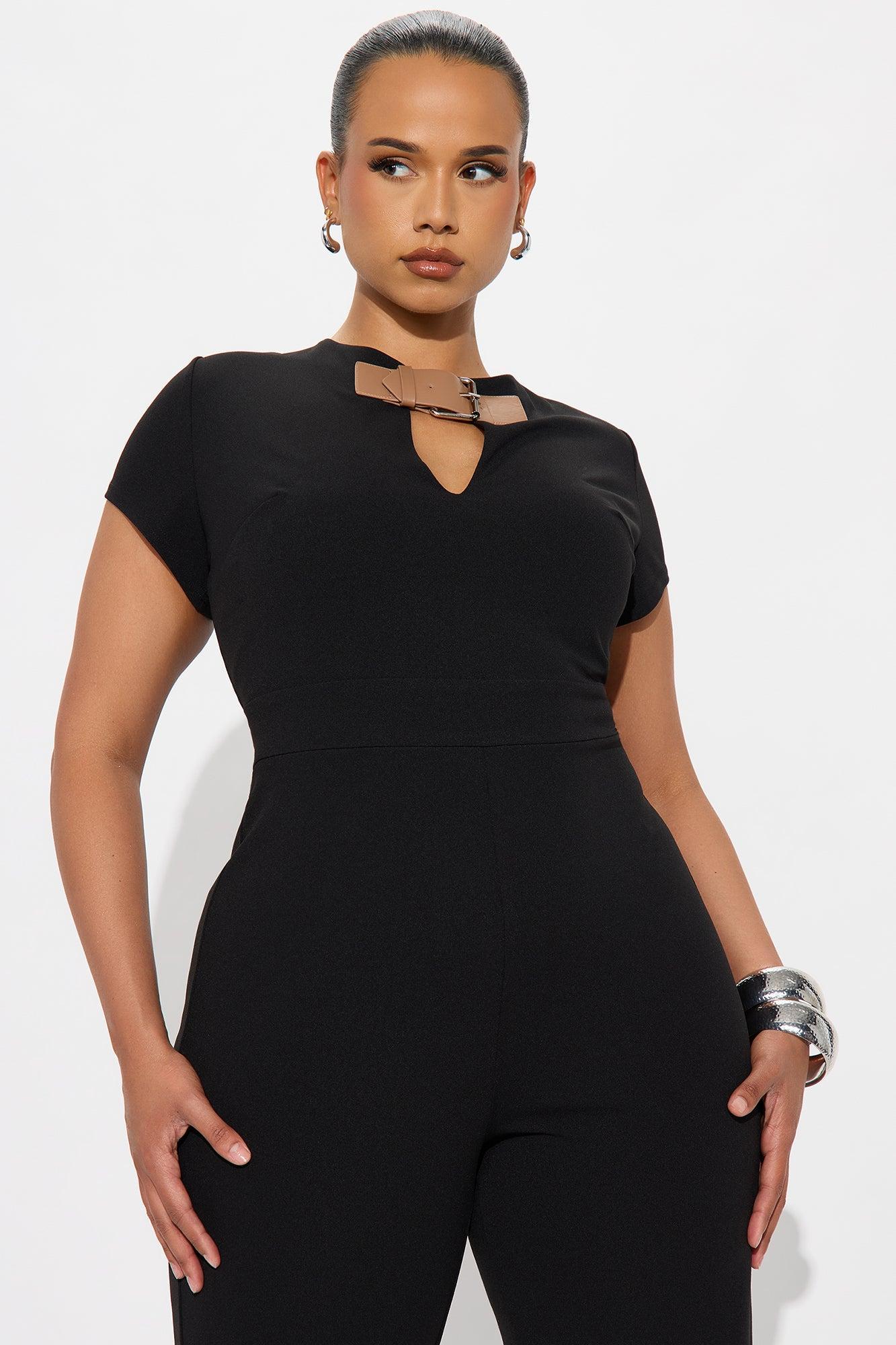 Harper Buckle Jumpsuit - Black Product Image