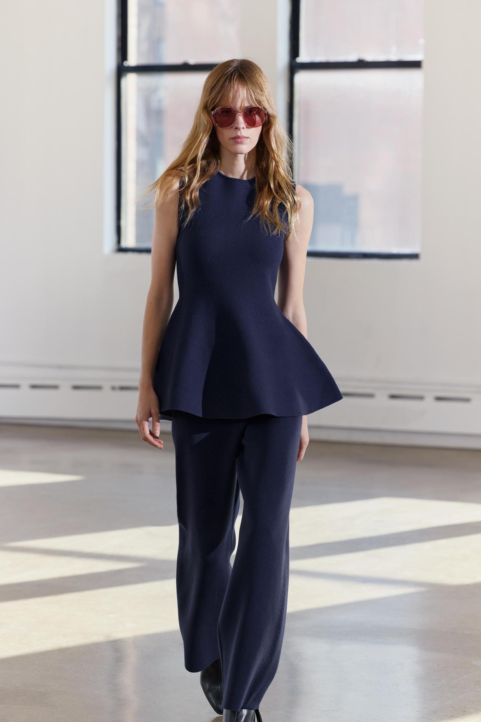 PEPLUM KNIT TOP Product Image