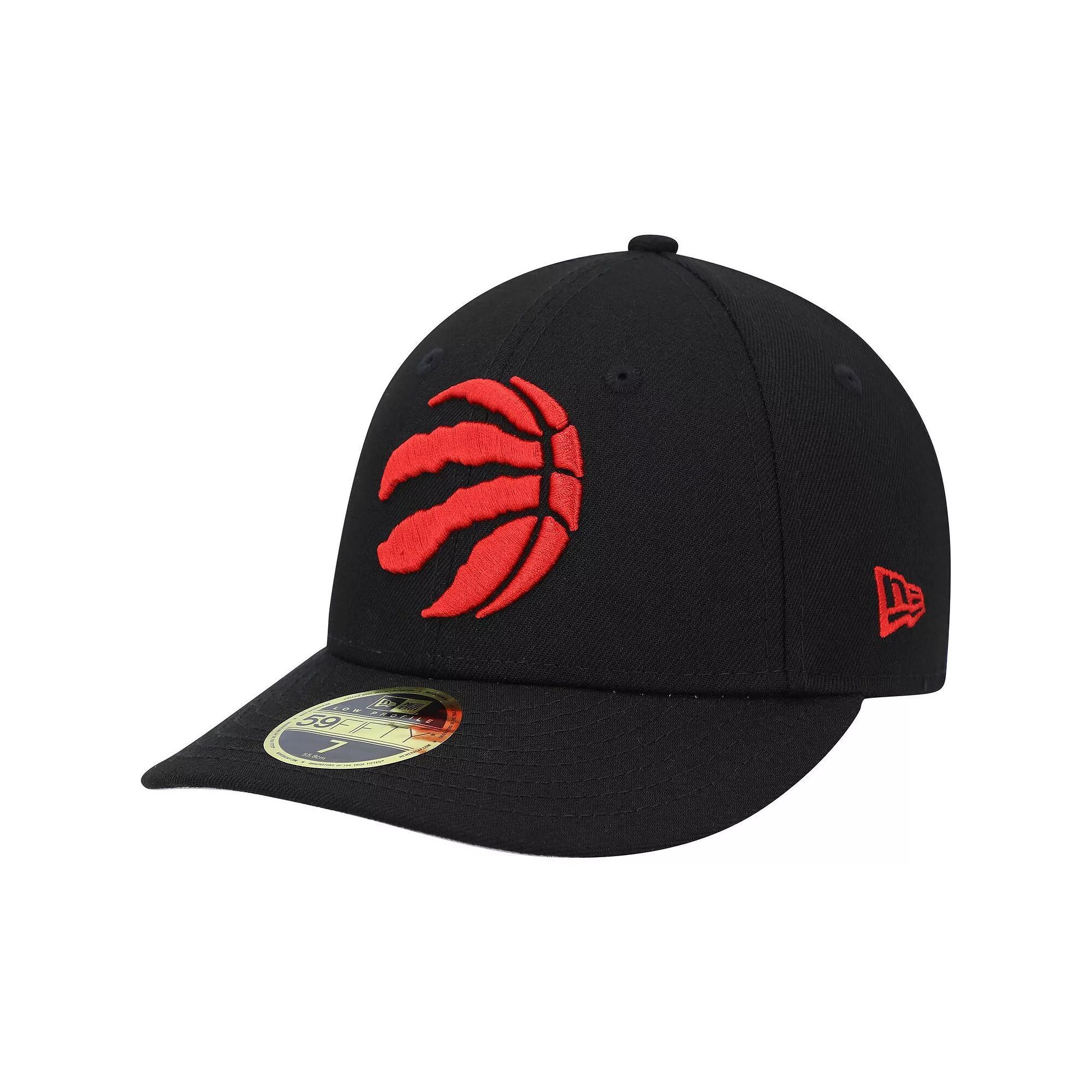 Men's New Era Black Toronto Raptors Team Low Profile 59FIFTY Fitted Hat, Size: 7 1/2, Rpt Black Product Image