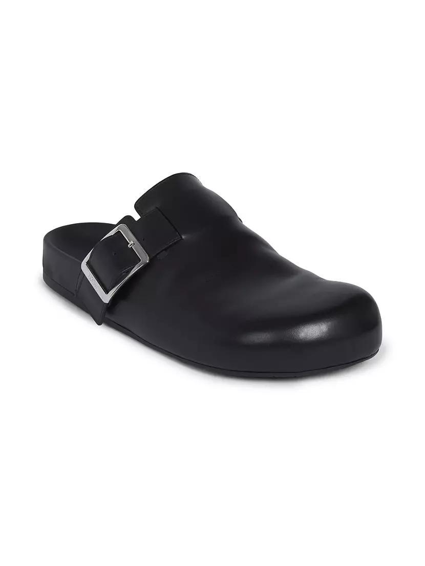 Men's Ease Buckle Leather Mules Product Image