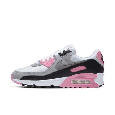 Nike Air Max 90 sneakers in gray and pink rose Product Image
