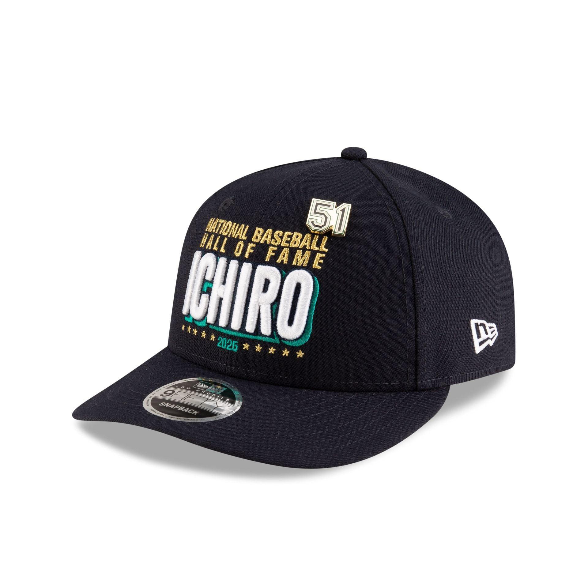 Seattle Mariners Hall of Fame 2025 Ichiro Suzuki Low Profile 9FIFTY Snapback Hat Male Product Image