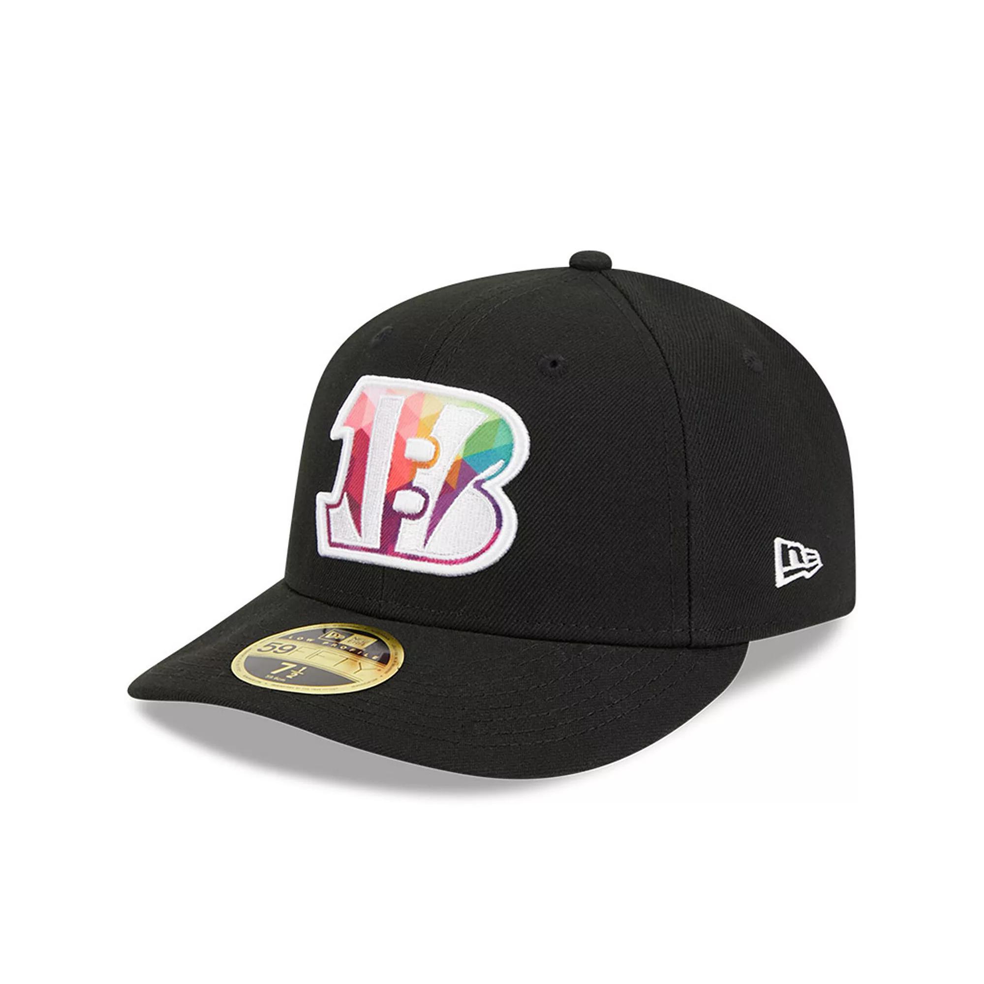 Men's New Era  Black Cincinnati Bengals 2023 NFL Crucial Catch Low Profile 59FIFTY Fitted Hat, Size: 7 5/8 Product Image