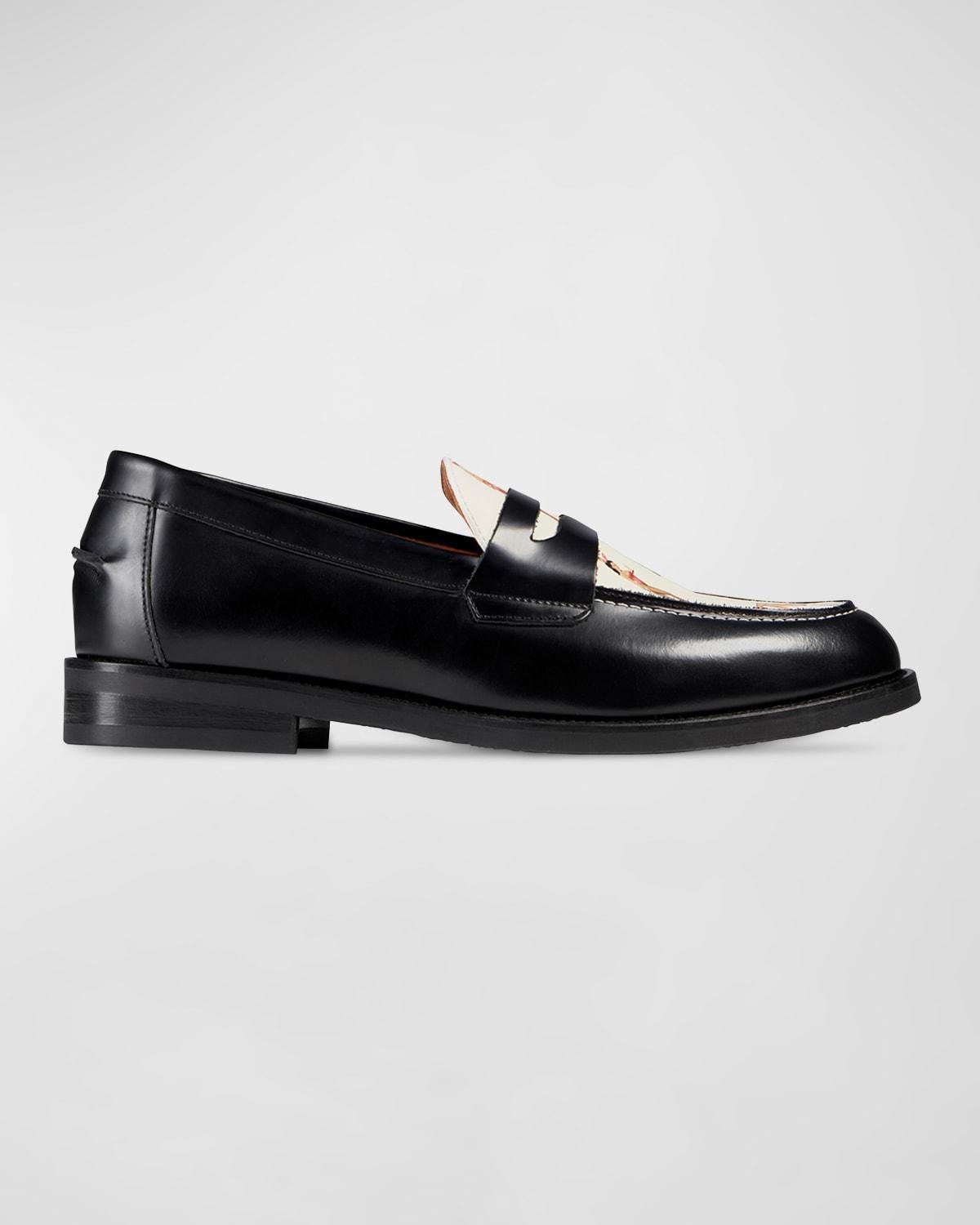 x Playboy Mens Wilde Sketch II Penny Loafers Product Image