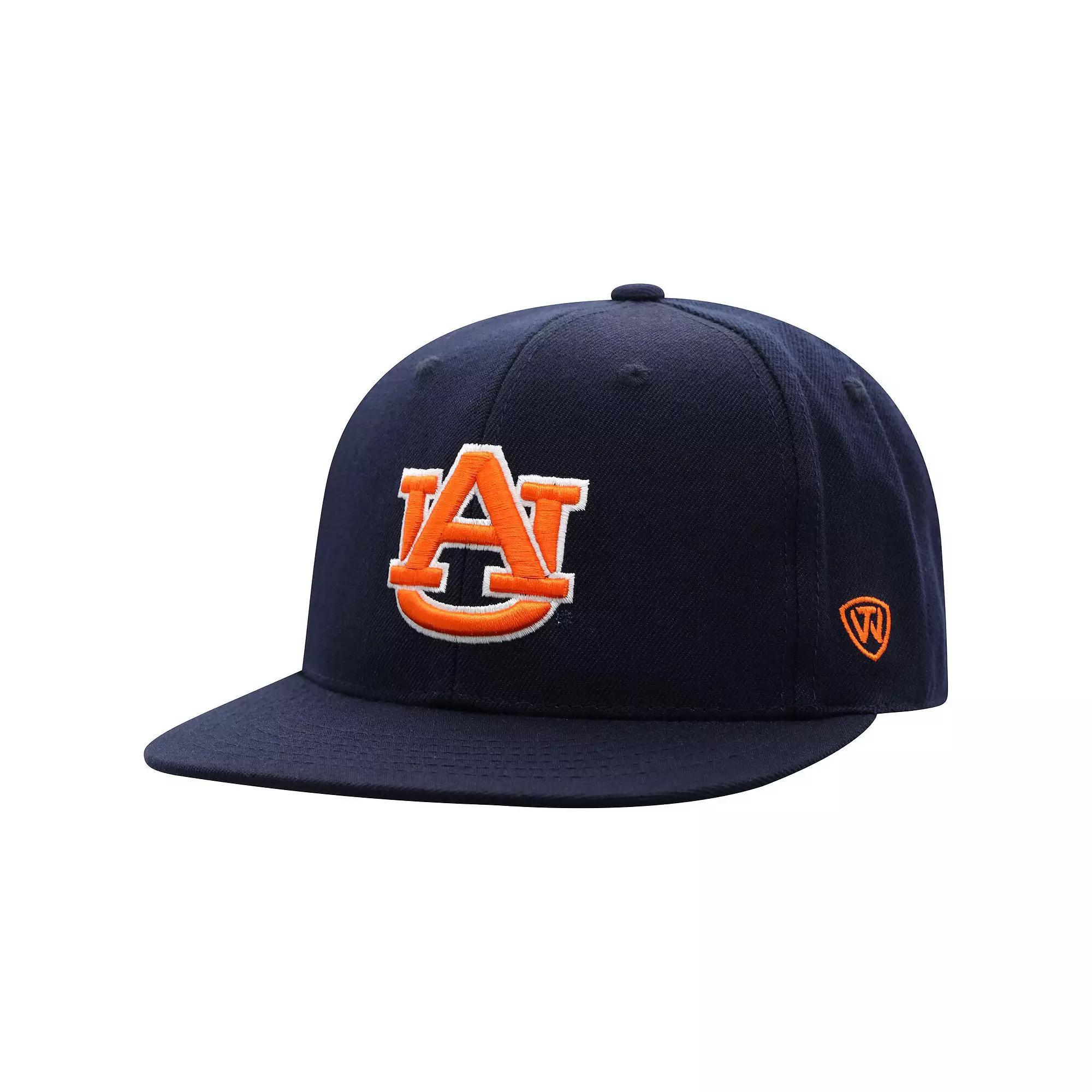 Mens Top of the World Auburn Tigers Team Color Fitted Hat Blue Product Image