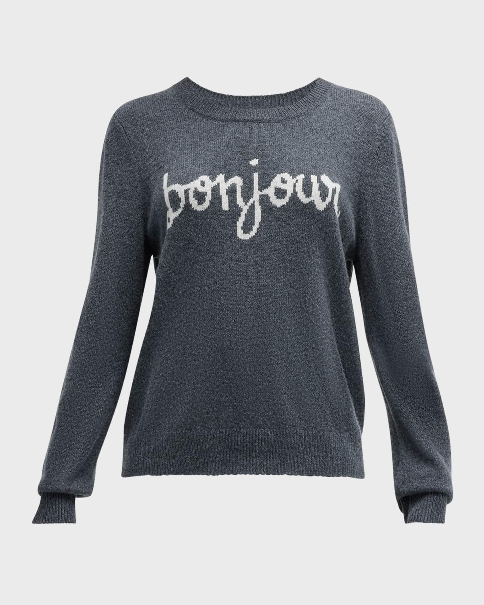Bonjour Graphic Crewneck Sweater Product Image