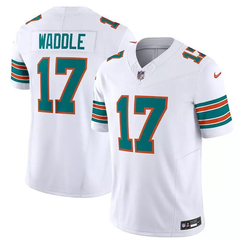 Men's Nike Jaylen Waddle White Miami Dolphins Vapor F.U.S.E. Limited Jersey, Size: 2XL Product Image