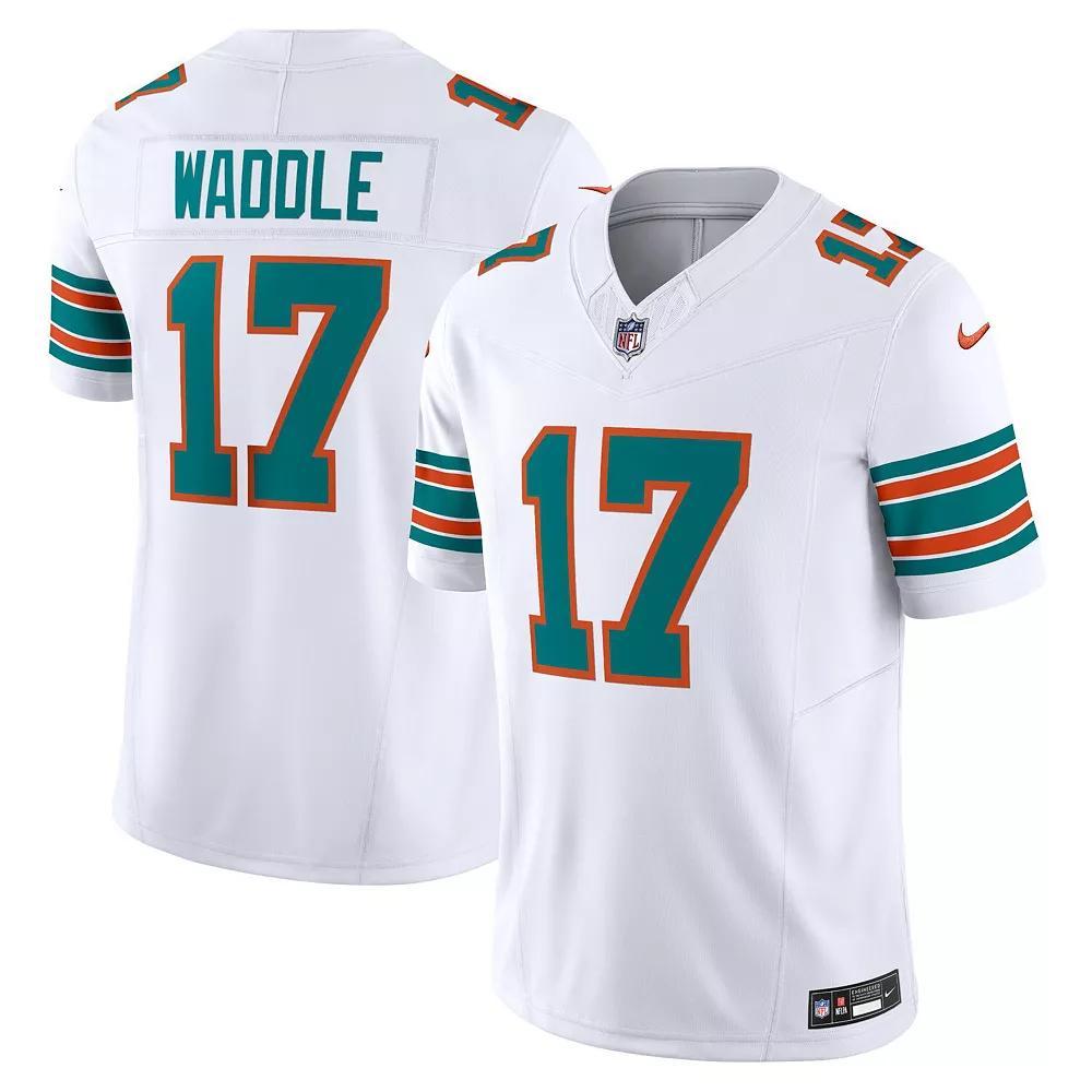 Men's Nike Jaylen Waddle White Miami Dolphins Vapor F.U.S.E. Limited Jersey, Size: 2XL Product Image