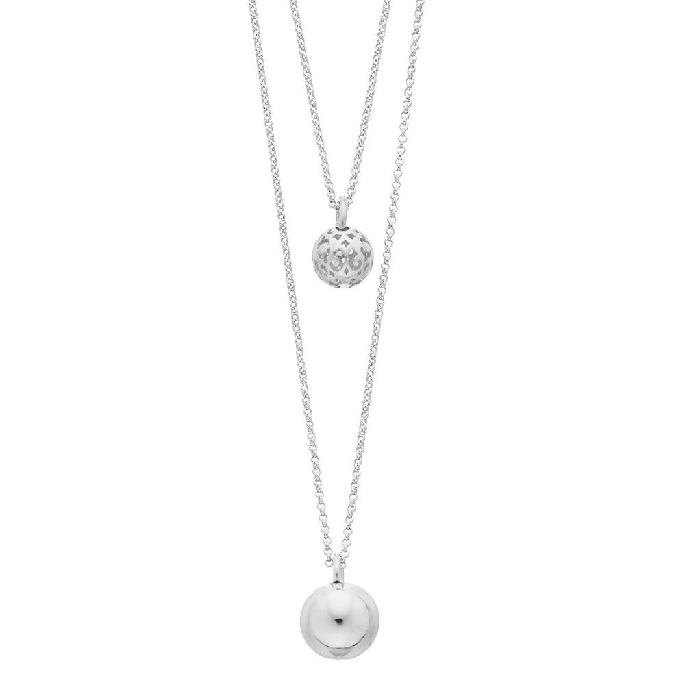 Sterling Silver Drop Chain Necklace, Women's, Size: 16-18" ADJ Product Image