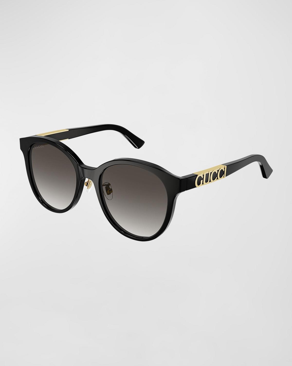 Logo Round Acetate Sunglasses Product Image